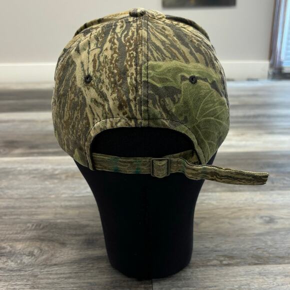 Vintage 90s Outdoor Cap Gander Mountain Realtree‎ Camo Mens OS Strapback Hat Cap - Picture 2 of 8
